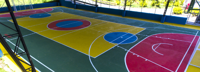 Descubrir 31+ imagen como pintar una cancha de basquetbol